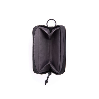 RFID Xpac Zip Coin Wallet Black