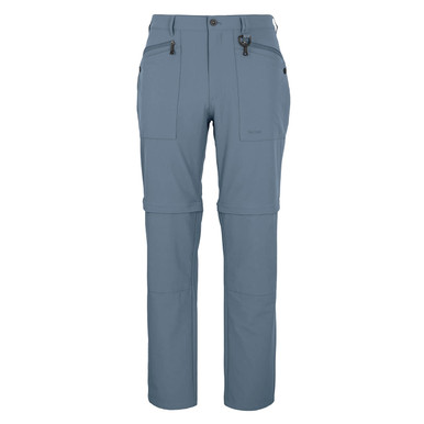 Men's Stretch Bags Zip Off Trousers Slate Grey