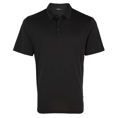 Men's Merino Cool Short Sleeve Polo Black