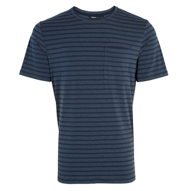 Men's Harbour Short Sleeve T-Shirt French Blue Marl Stripe