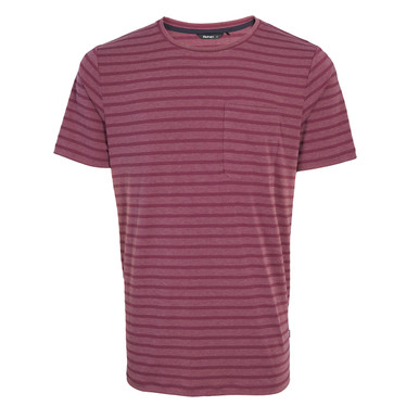 Men's Harbour Short Sleeve T-Shirt Grape Purple Marl Stripe