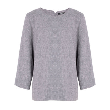 Women's Sera Linen Top Deep Navy