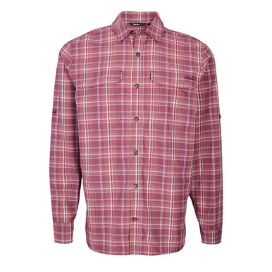 Men's Pennine Long Sleeve Shirt Grape Purple Check