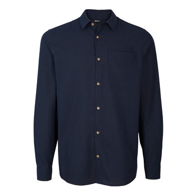 Men's Ravello Long Sleeve Linen Shirt Deep Navy