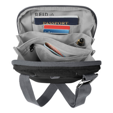 Eagle Creek Stash RFID Cross Body Bag II Black