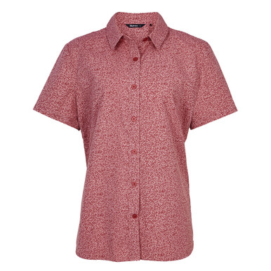 Women's Marina Short Sleeve Shirt Carissa Red Print