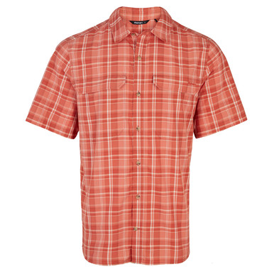 Men's Pennine Short Sleeve Shirt Dusk Orange Check