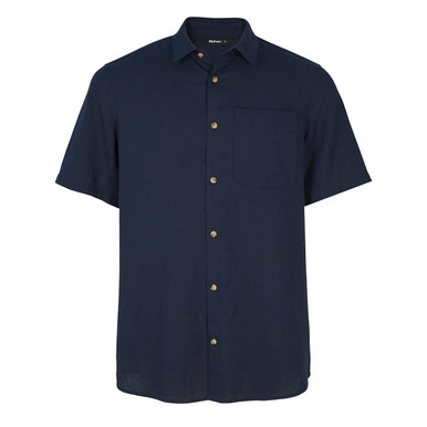 Men's Ravello Short Sleeve Linen Shirt Deep Navy