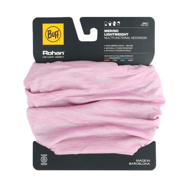 Rohan Buff Merino Light Necktube Rose Pink