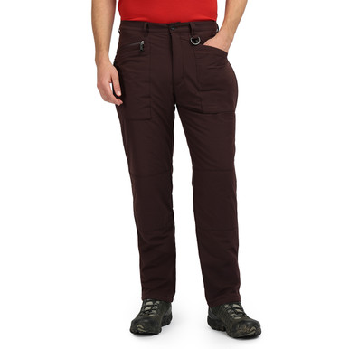 Men's Winter Stretch Bags Trousers Darkest Plum