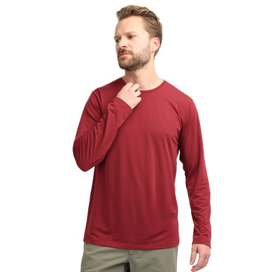 Men's Global Long Sleeve T Garnet Red