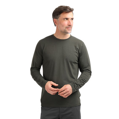 Men's Global Long Sleeve T Tundra Brown