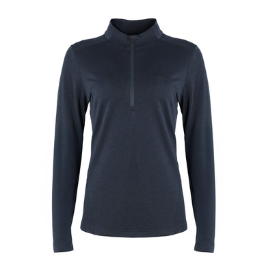 Women's Dale Zip Neck Top True Navy Marl hover