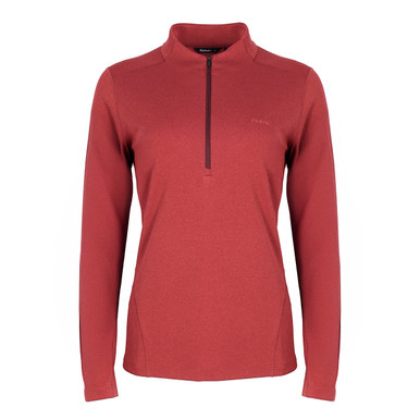 Women's Dale Zip Neck Top Arizona Red Marl hover