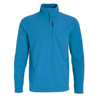 Men's Microgrid Fleece Zip Neck Top Nordic Blue hover