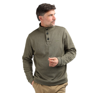 Men's Boundary Button Jumper Flagstone Marl