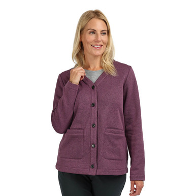 Women's Ridgeway Cardigan Blackberry Purple Marl