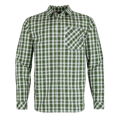 Men's Coast Long Sleeve Shirt Green/Ecru Check hover