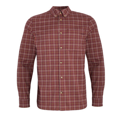Men's Dover Long Sleeve Shirt Purple/Brown Check hover