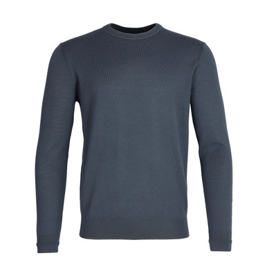 Men's Merino Crew Neck Jumper Vesper Blue hover
