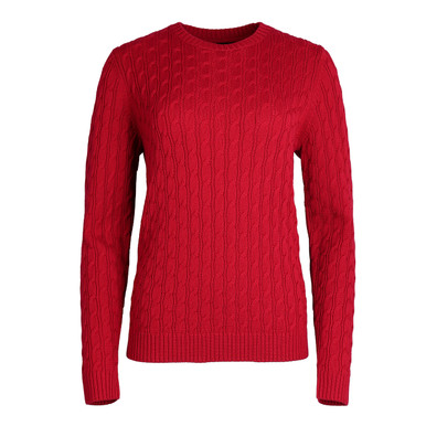 Women's Wellington Crew Neck Jumper Harbour Red hover