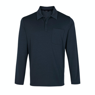 Men's Global Long Sleeve Polo True Navy