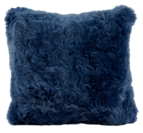 New Zealand Longwool Sheepskin Square Pillow (19.7")