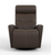 Milan Brown Leather Rocker/Recliner (Small)