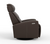 Milan Brown Leather Rocker/Recliner (Small)
