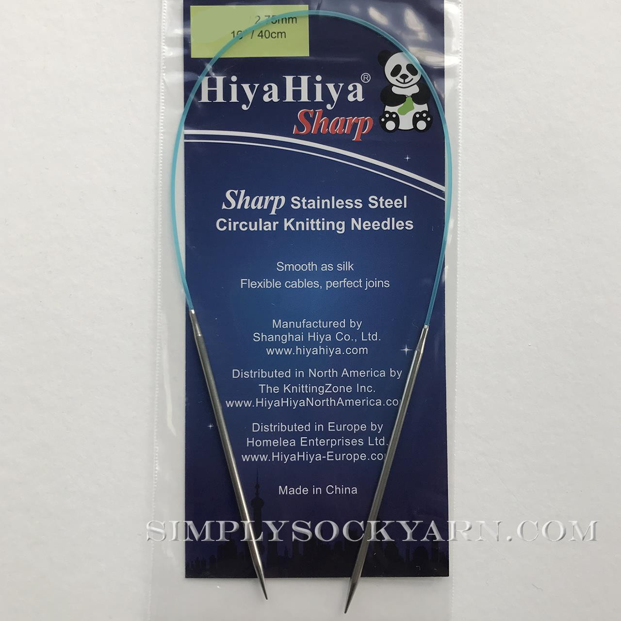  HiyaHiya SHARP Steel Interchangeable Circular Needles Sock Set