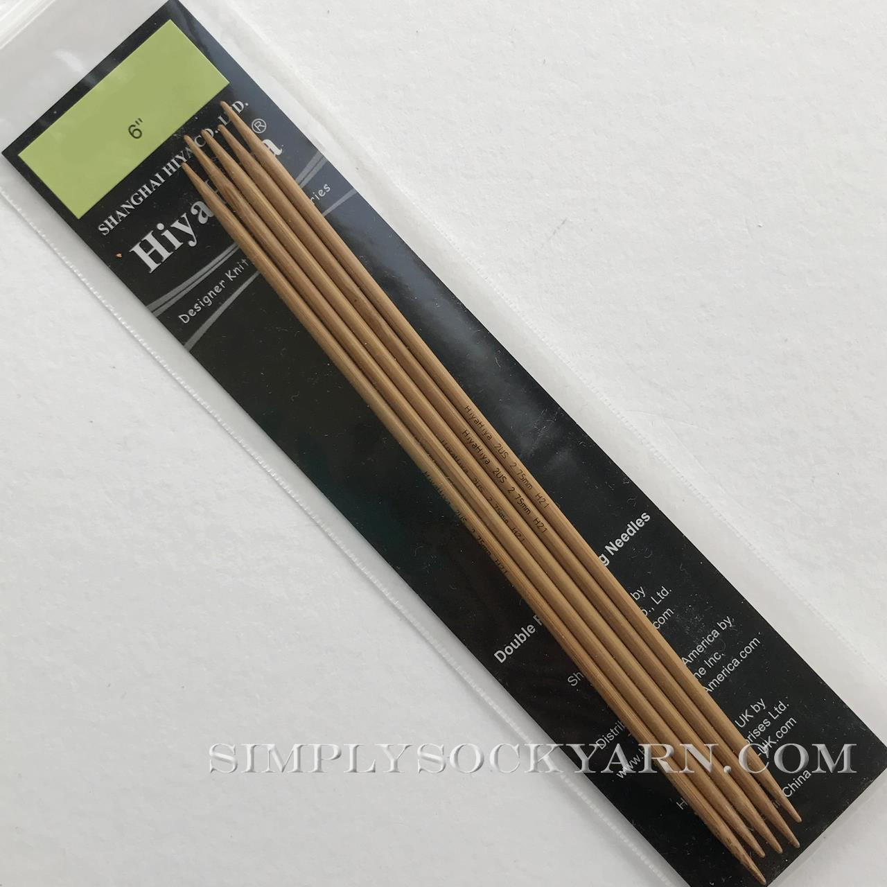 Hiya 6" DP Bamboo US 3 -
