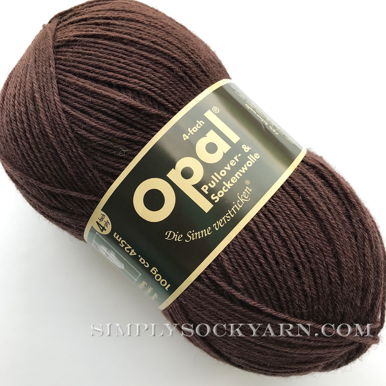 Opal Uni Solid 5192 Dark Brown -