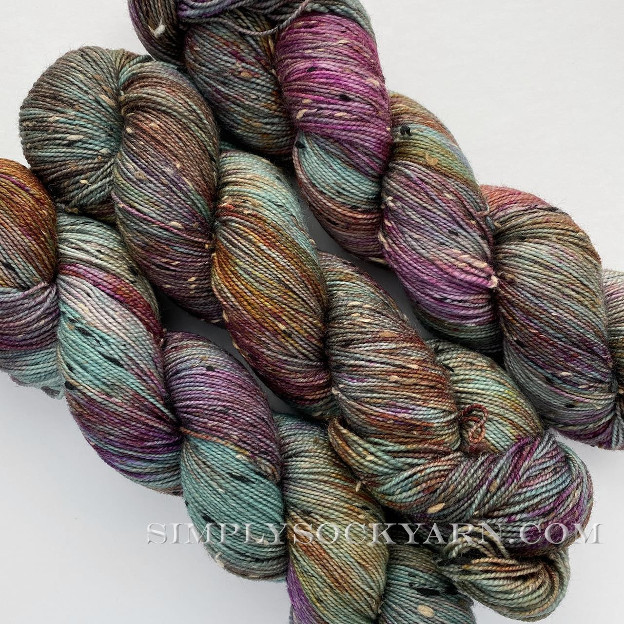 LTY Tweed Sock Mistletoe -