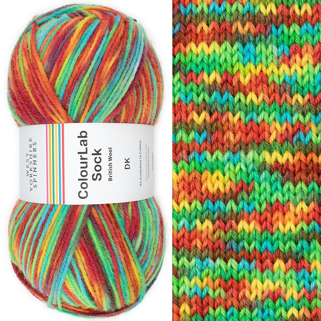 30s-40s wool ベイスボールポロ WYS DK Sock 1202 Pop - Simply Socks Yarn Company