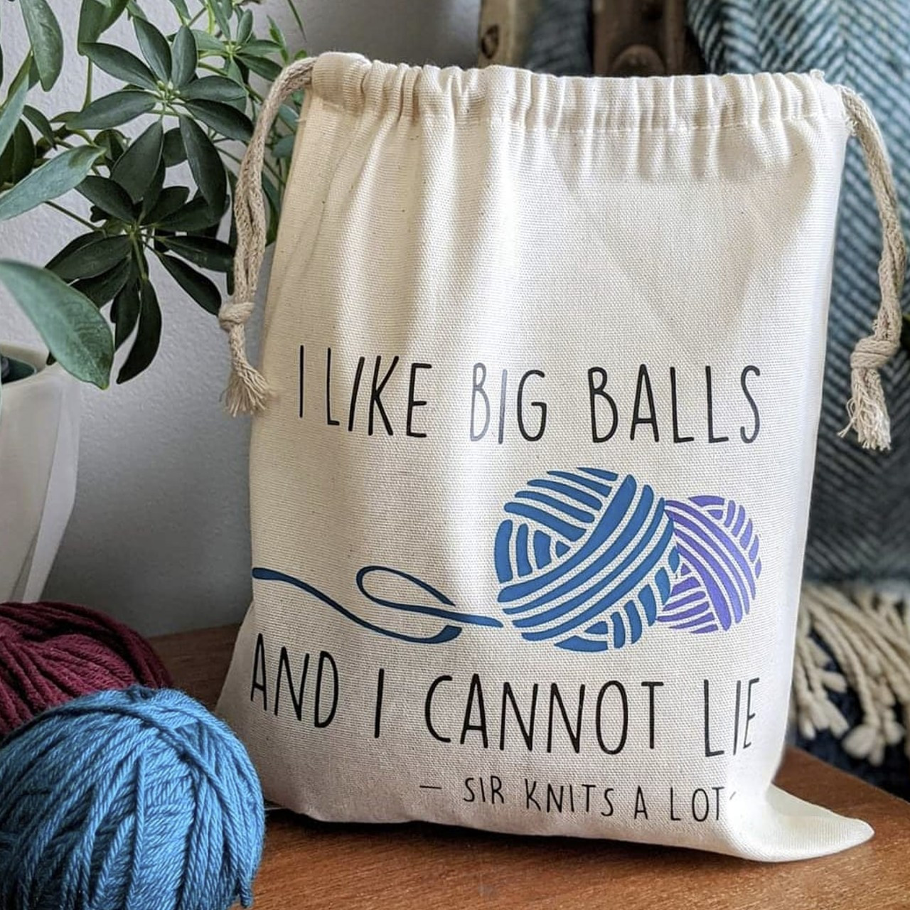 P&P Bag I Like Big Yarn Balls -