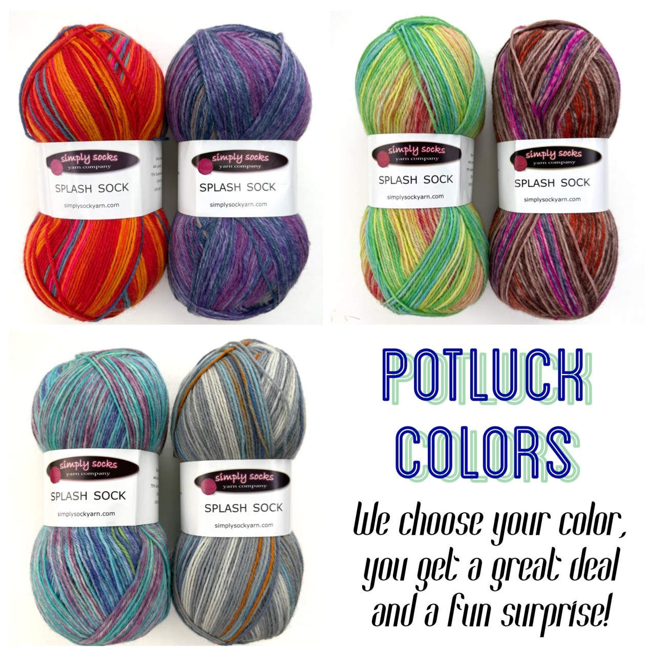 SSYC Splash Sock - Potluck -