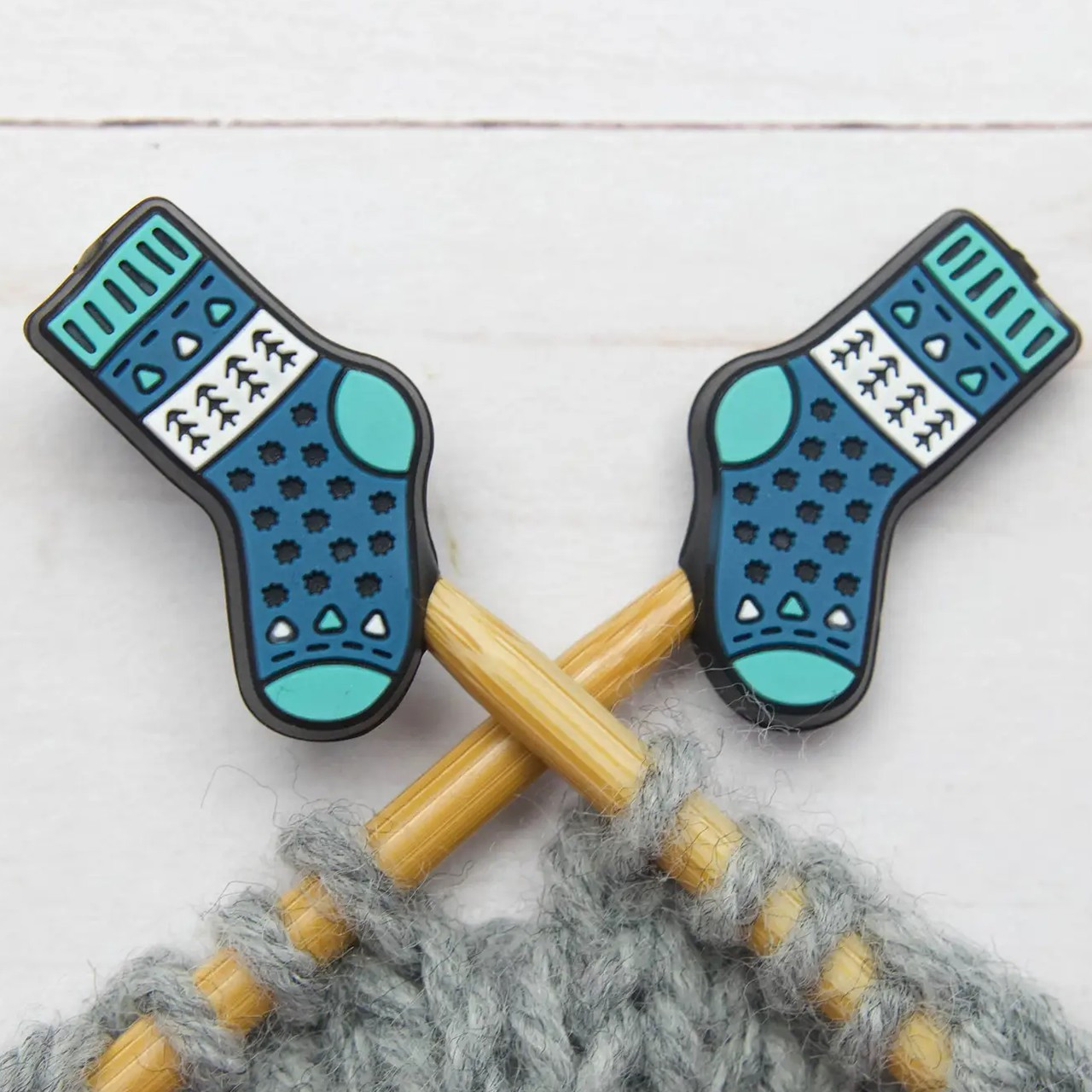 F&P Stitch Stoppers Blue Sock -
