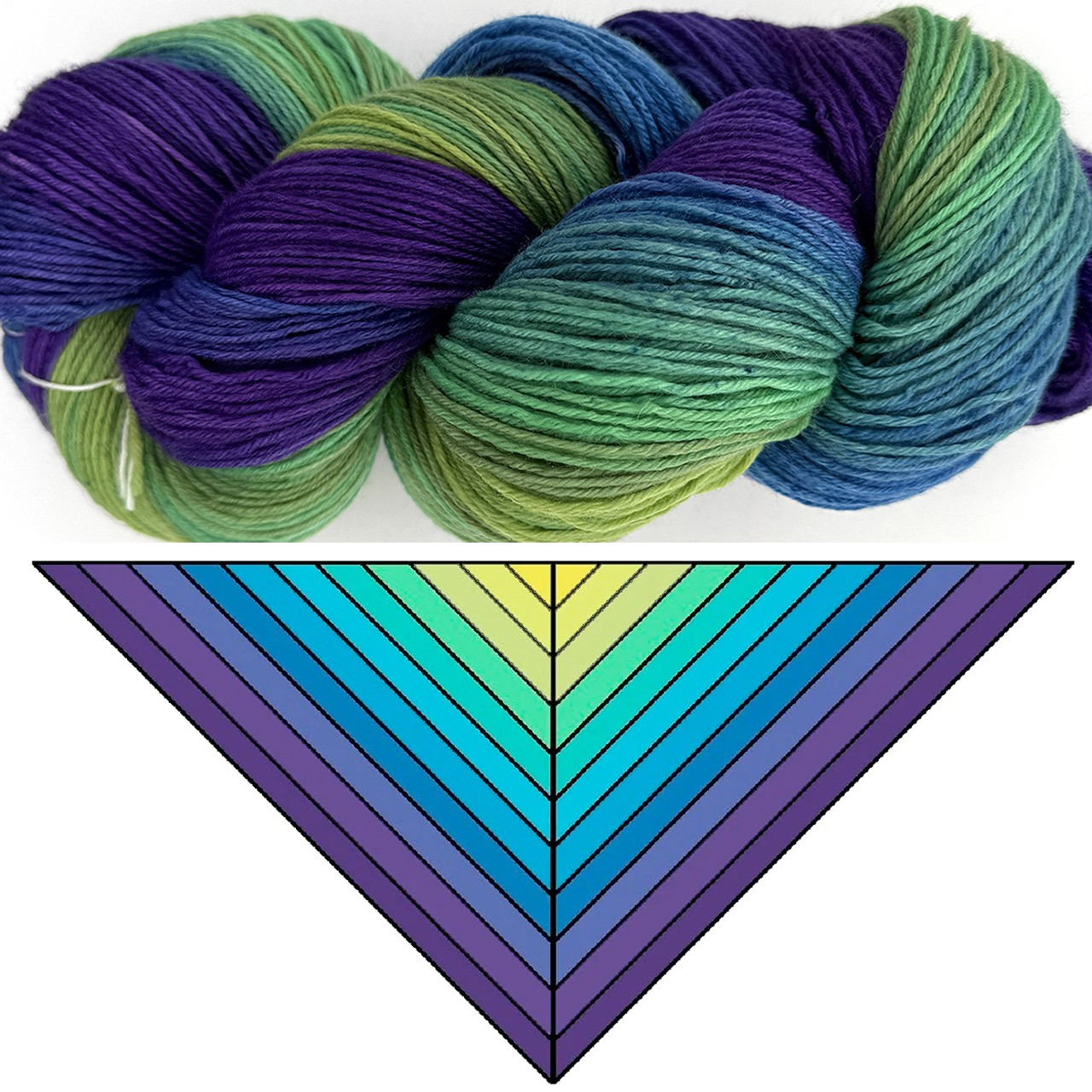 B&H Cash Shawl Ball Peacock -