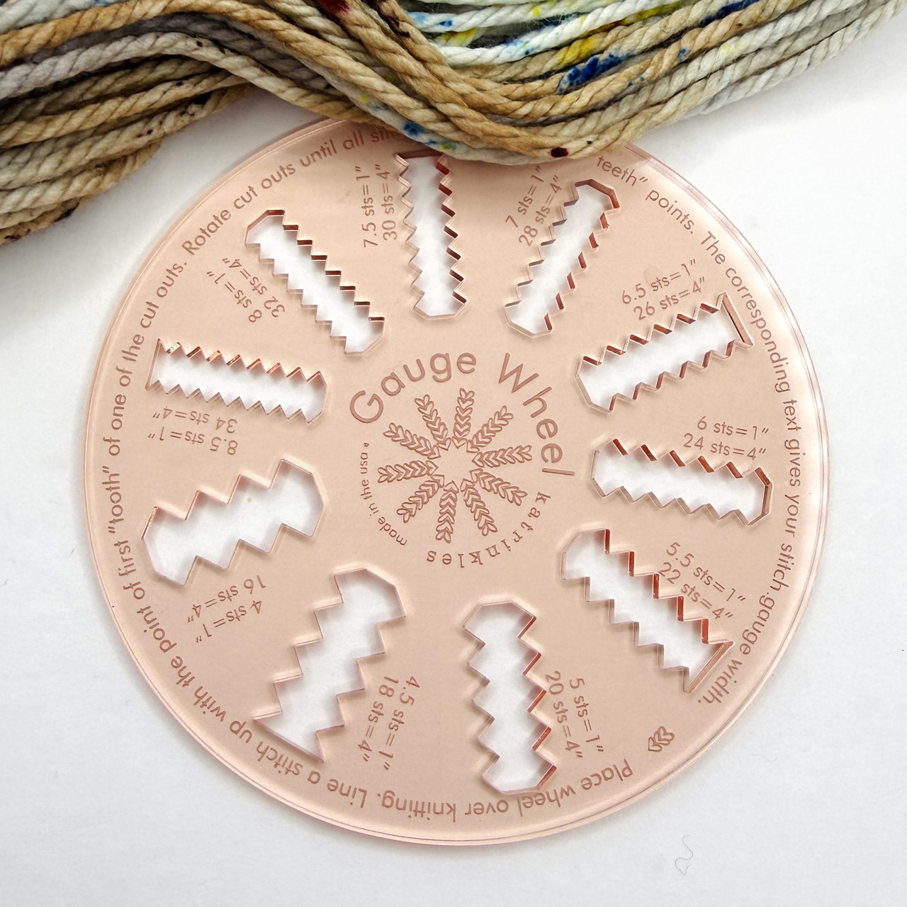 KTL Gauge Wheel Rose -