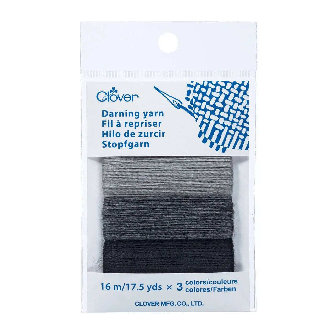 Clover Darning Yarn 7957 Gray -