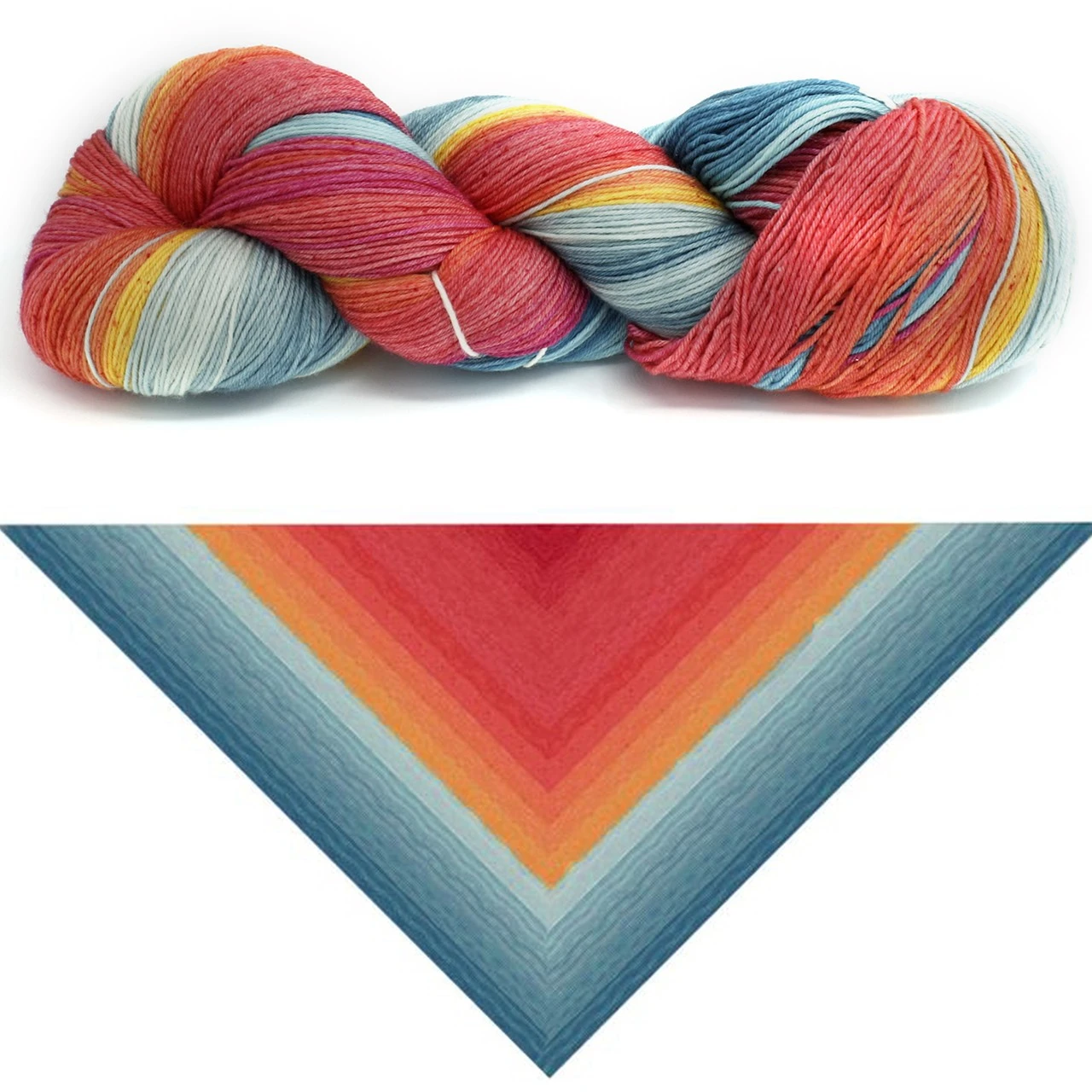 B&H Cash Shawl Ball Cake Ocean -