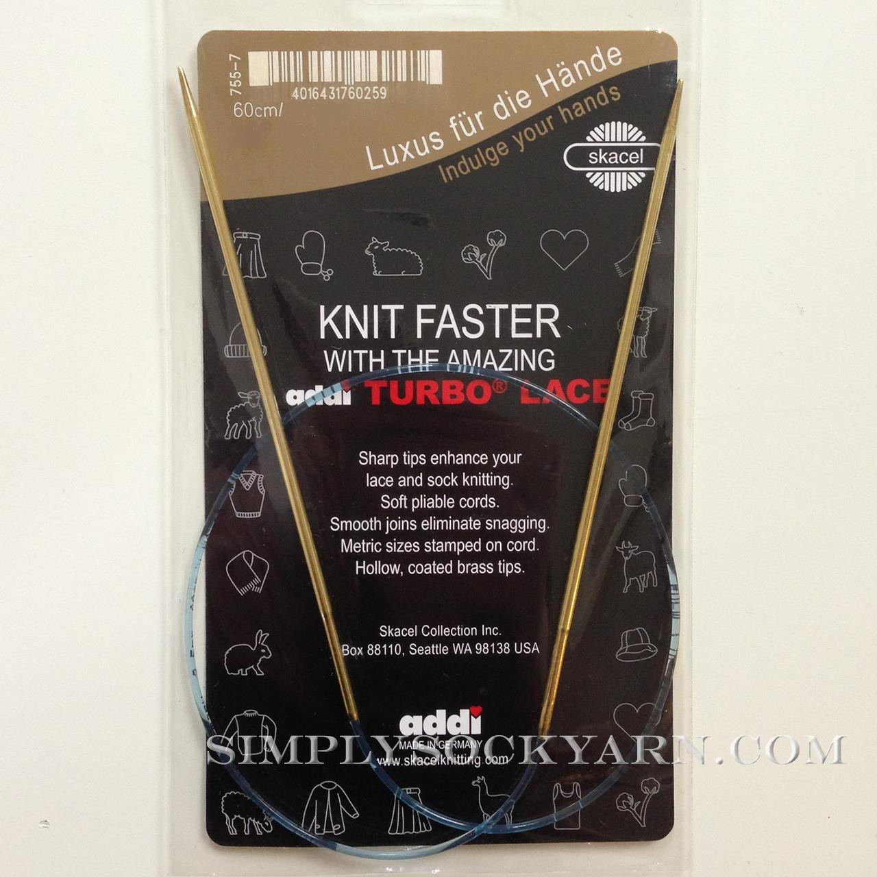 addi Turbo Circular Knitting Needles by SKACEL 24 Size 2
