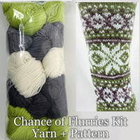 AYC Flurries Sock Kit- Lime -