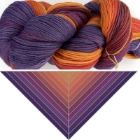 B&H Cash Shawl Ball Sunset -