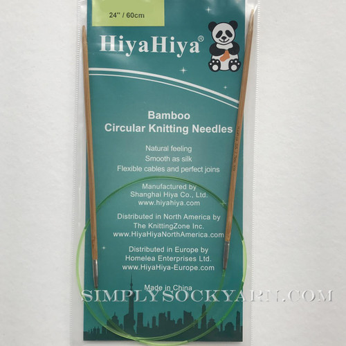 Hiya 24" Circ Bamboo US 4 -