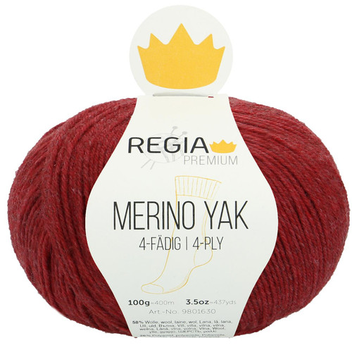 Regia Merino Yak 7507 Red Berry -