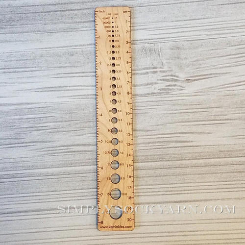KTL 8" Gauge Ruler Cherry Wood -