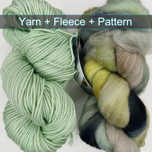 FA Thrum Mitten Kit Lichen Simply Socks Yarn Company