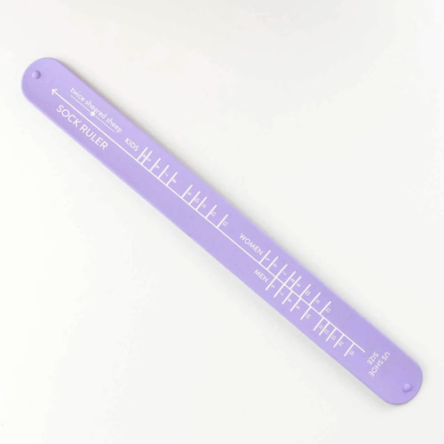 TSS Sock Sizing Ruler Lavender -