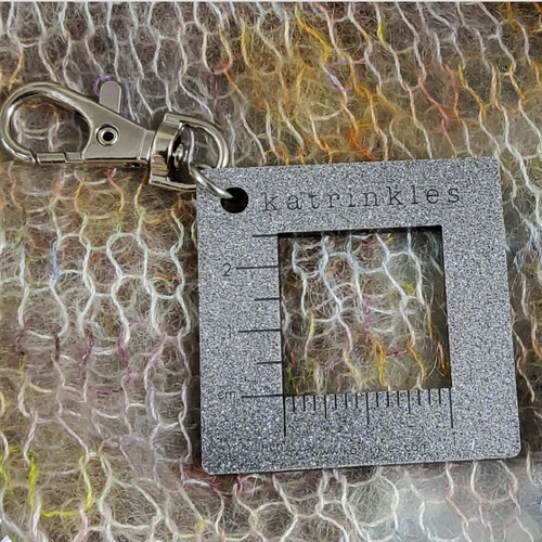 KTL Gauge Swatch Ruler Glittery -